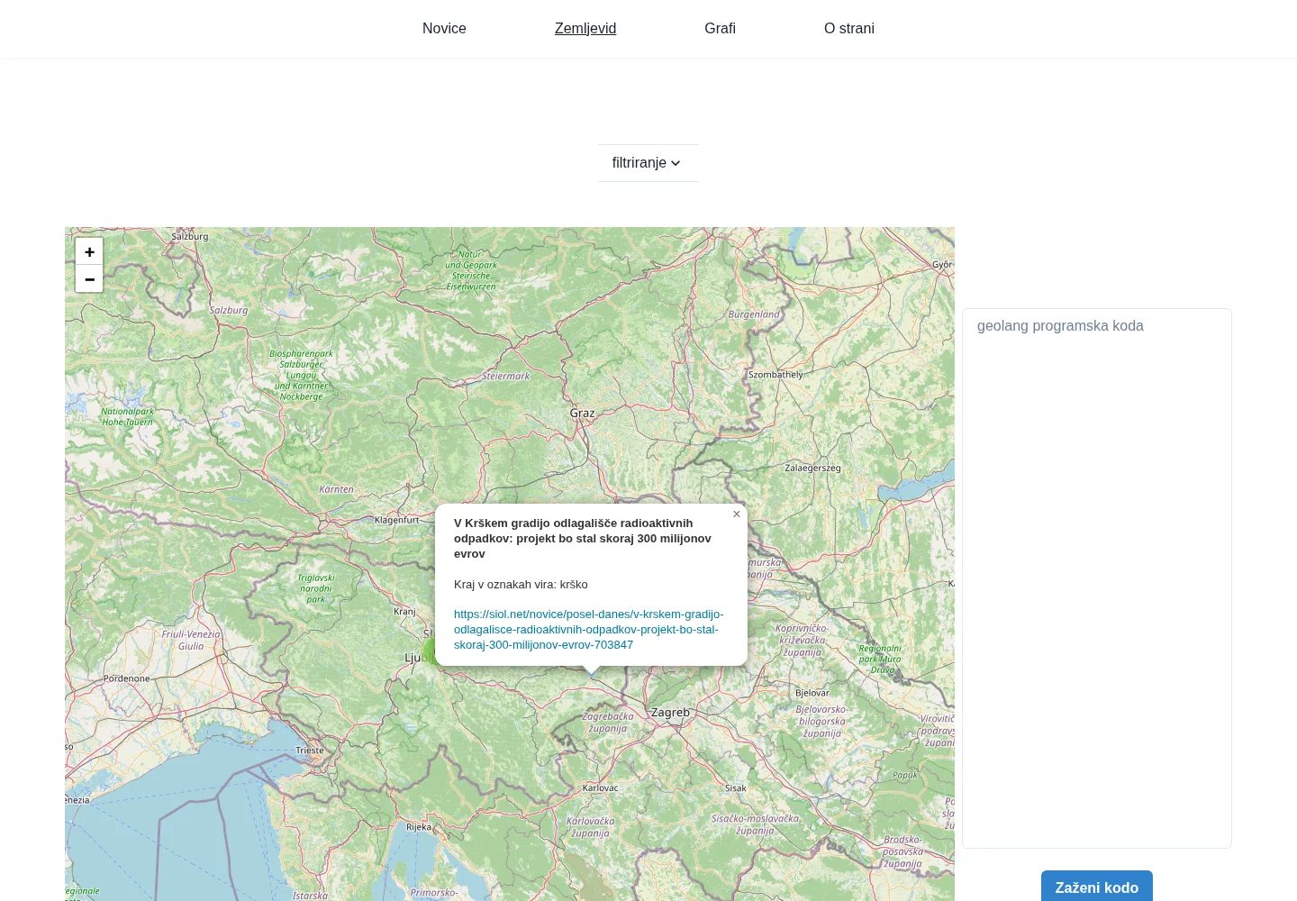 SOL Novice map locating real collected articles with an open article popup.